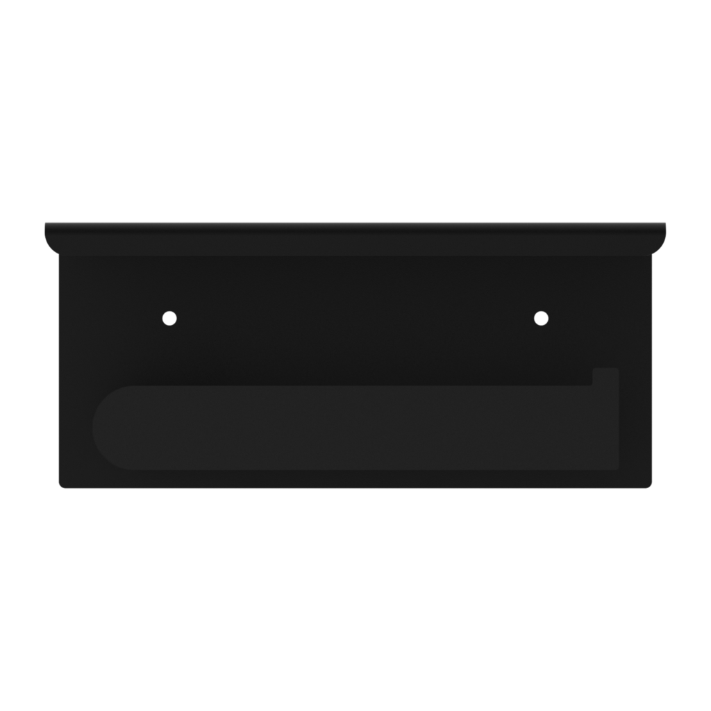 Nero Bianca Toilet Roll Holder With Phone Holder Matte Black