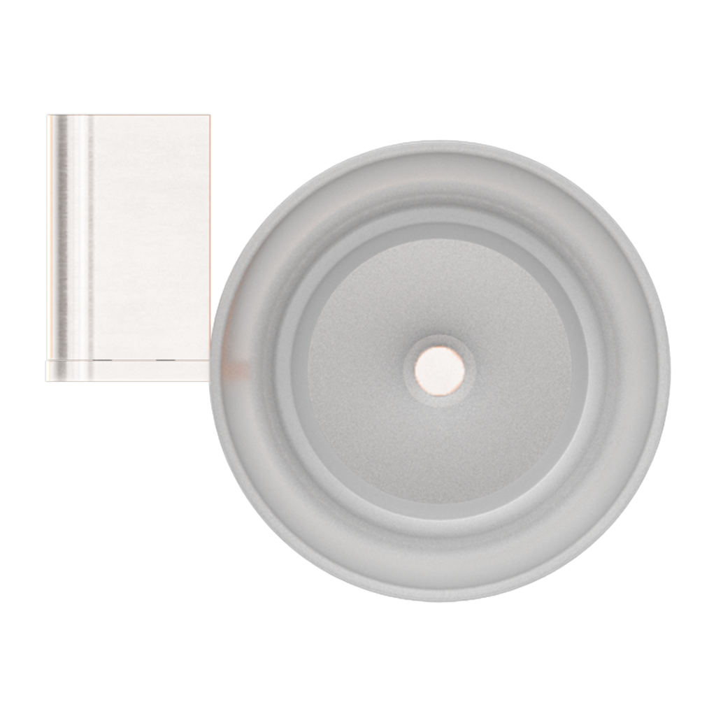 Nero Bianca Toilet Brush Holder Brushed Nickel