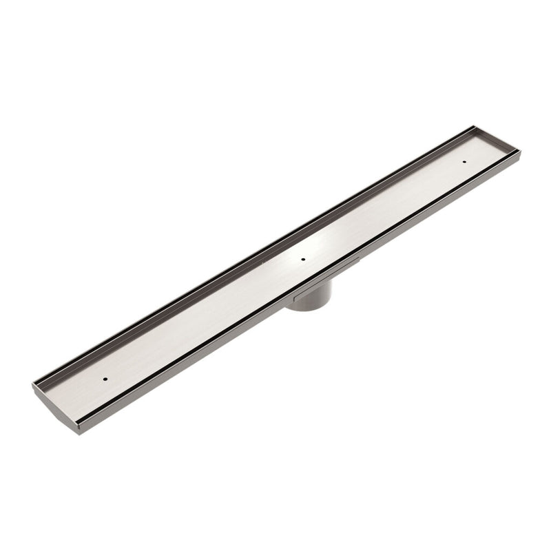 Nero Tile Insert 900mm Brushed Nickel