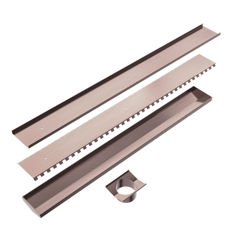 Nero Tile Insert 900mm Brushed Bronze