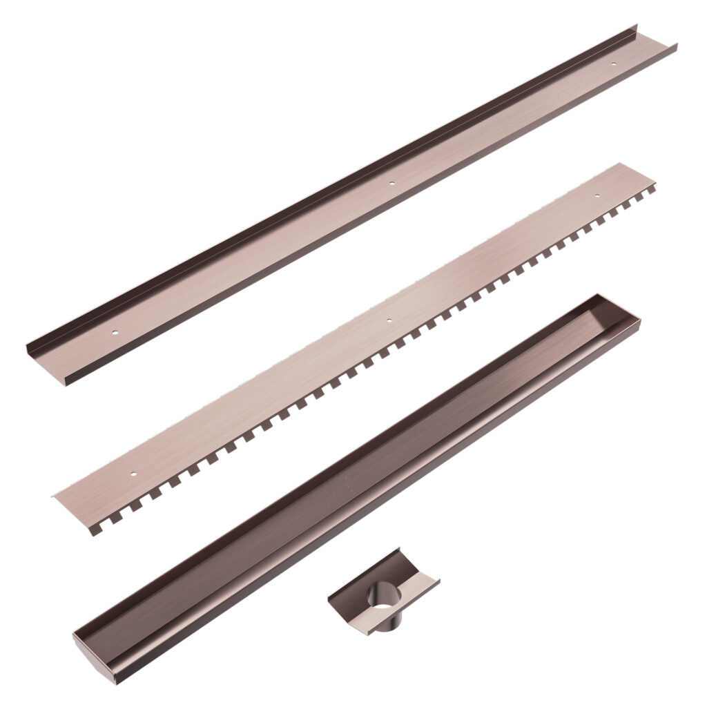 Nero Tile Insert 900mm Brushed Bronze