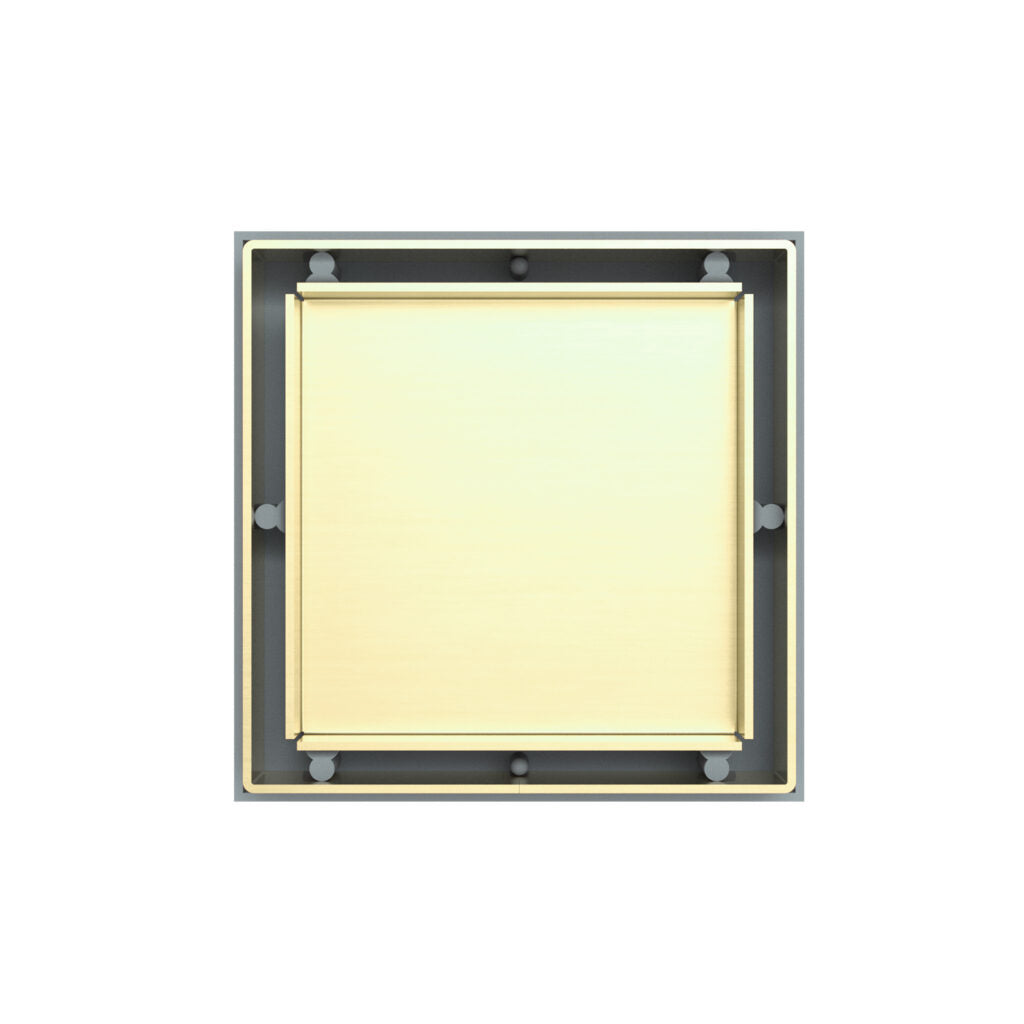 Nero Tile Insert Brushed Gold
