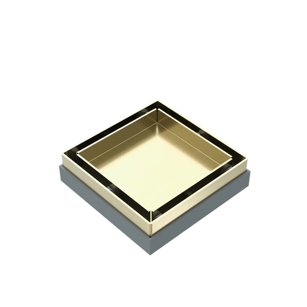 Nero Tile Insert Brushed Gold