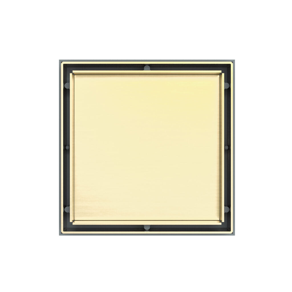 Nero Tile Insert Brushed Gold