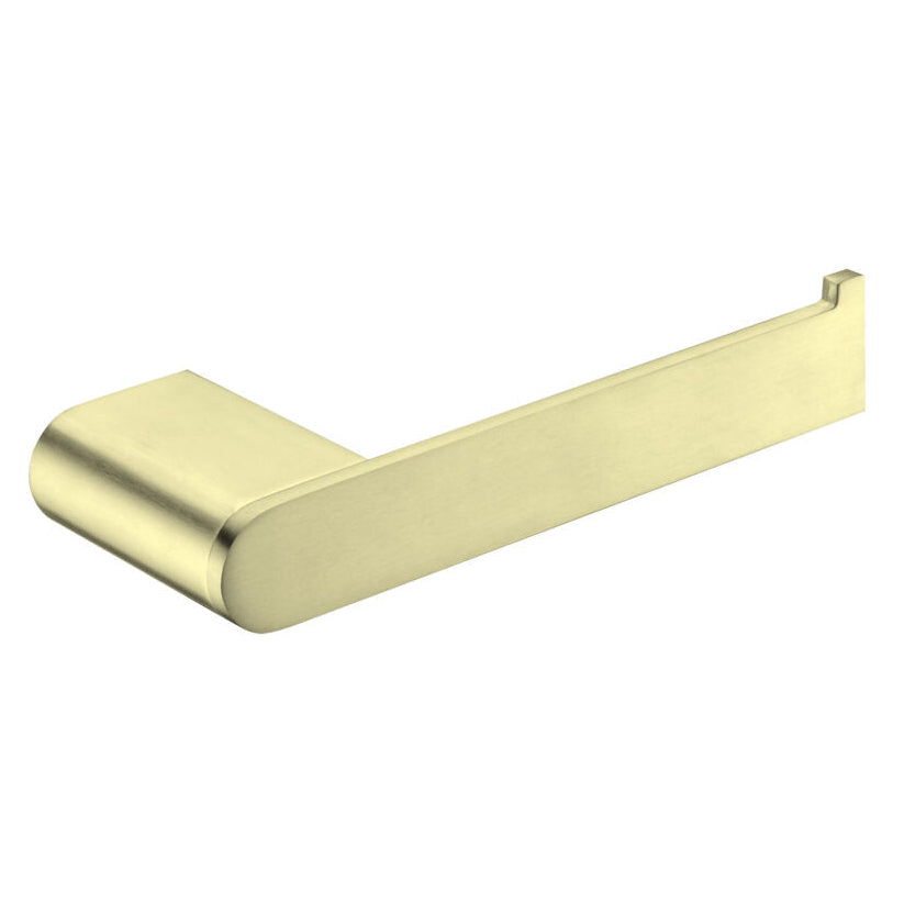 Brushed gold toilet roll holder 