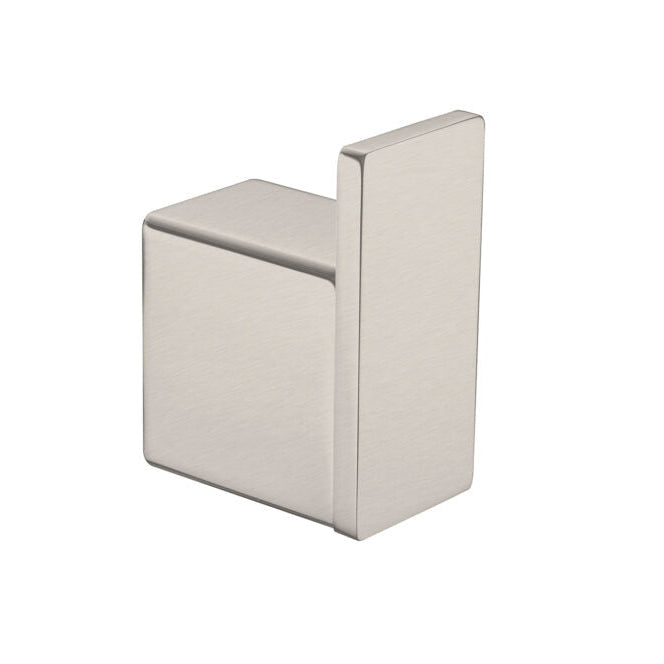 Rectangular block with a metallic finish on a white background