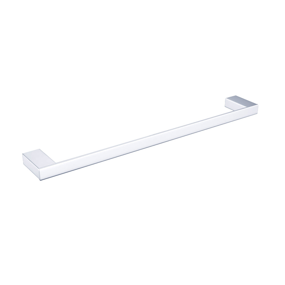A single towel rail with a chrome finish, 800mm in length, against a white background.