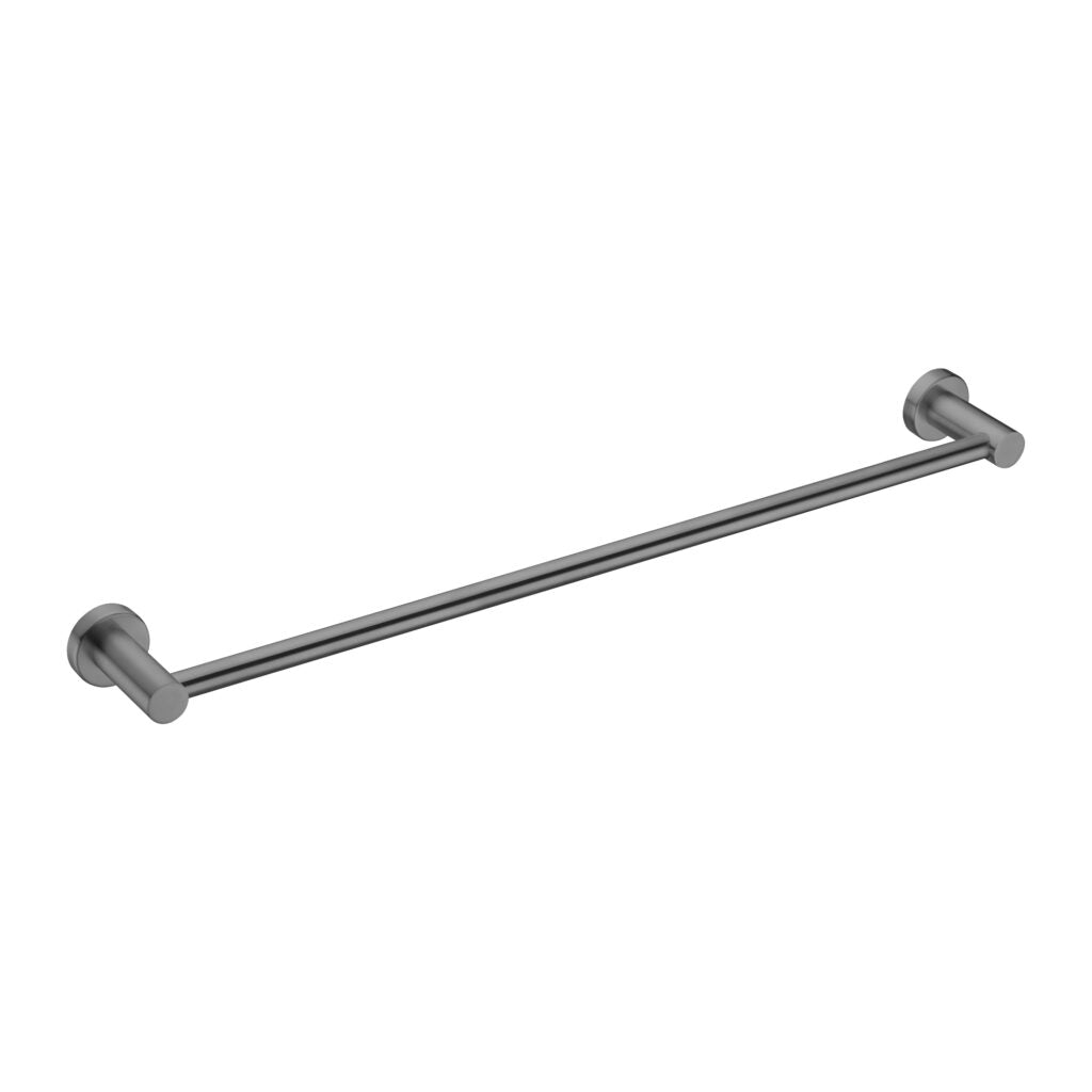 600 mm gun metal single bathroom towel rail