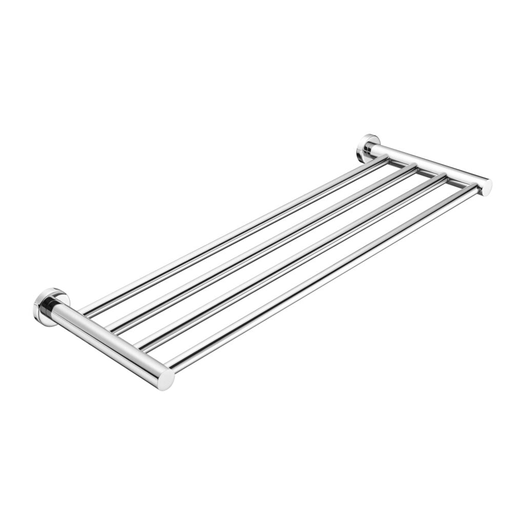 chrome bathroom storage towel rack