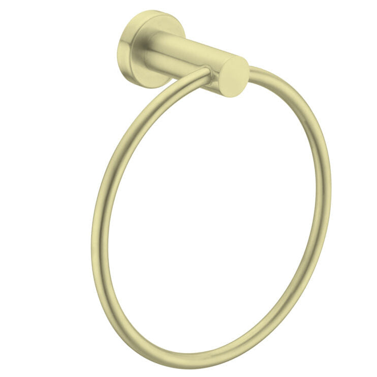 bathroom Guest towel ring brushed  gold