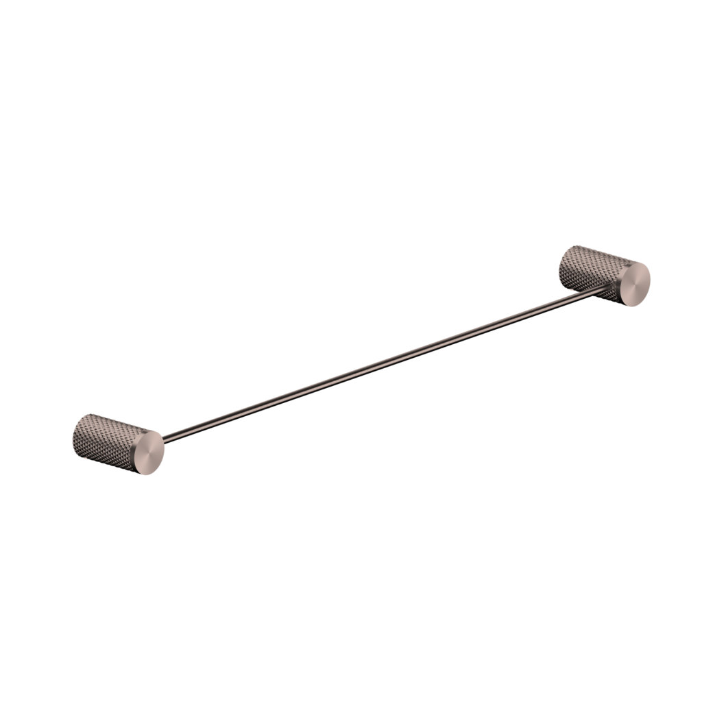 Gorgeous contemporary towel rail with etched Brushed bronze colour 80cm long