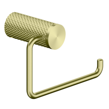 Brushed gold square  ring toilet paper holder 