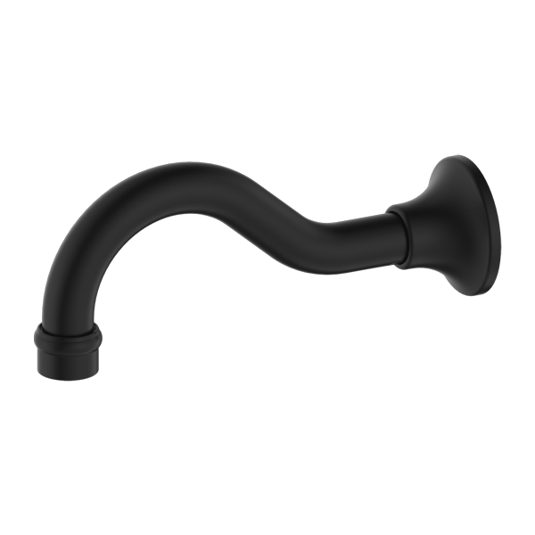 Matte black bath spout from the Nero York range.