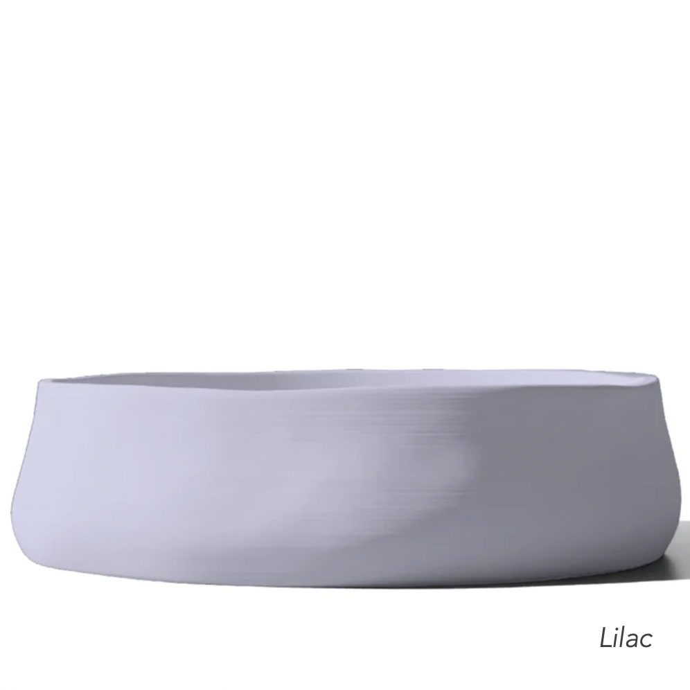 Lilac ceramic concrete vanity basin