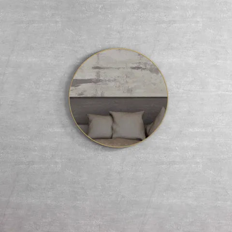 Round bathroom vanity mirror