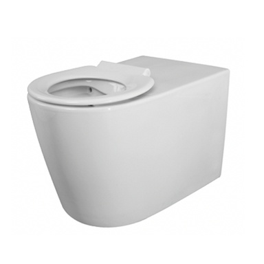 White floor standing  disabled toilet pan 