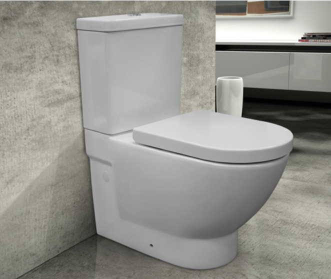 white ceramic back to wall toilet suit