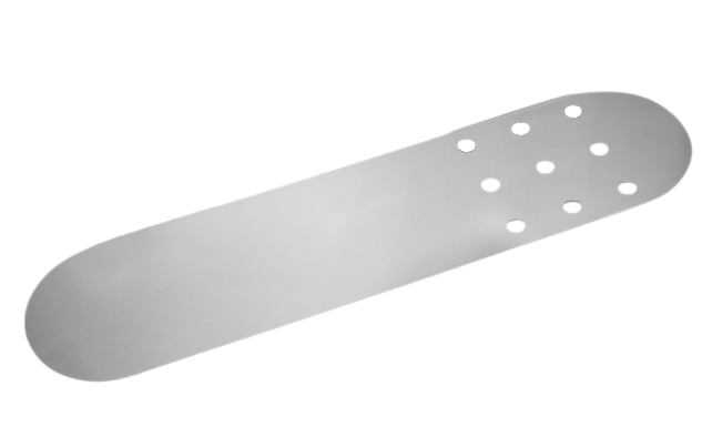 Soft round chrome shower shelf