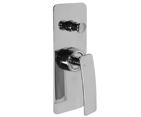 Perla Shower Mixer with Diverter Chrome (7159978819735)