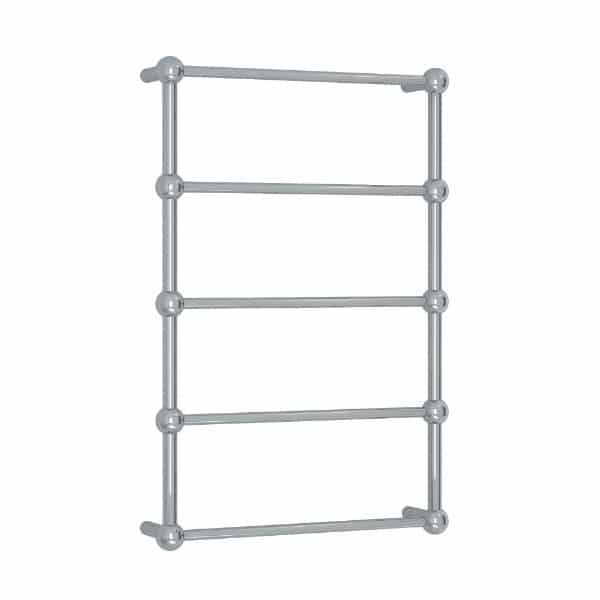 Thermogroup 5 Bar Thermorail Straight Round Heritage Heated Towel Ladder Polished Stainless Steel 850x560mm