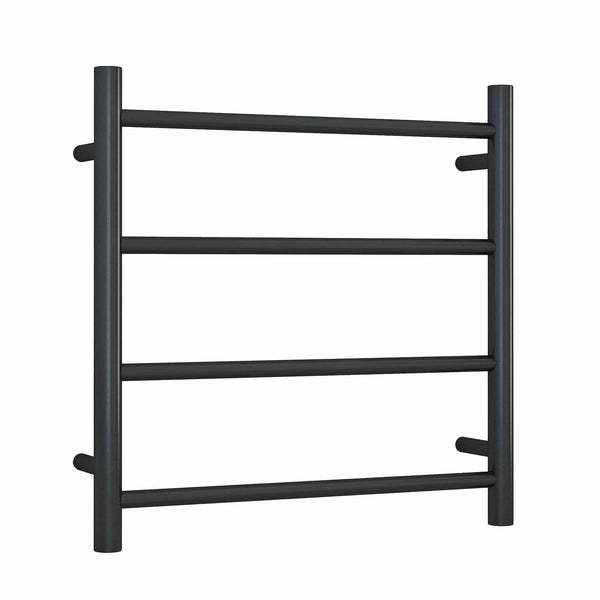 Thermogroup 4 Bar Thermorail Matte Black Round Heated Towel Rail 550x550mm
