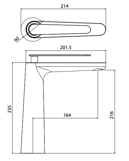 Atlanta Extended Basin Mixer (7159984226455)