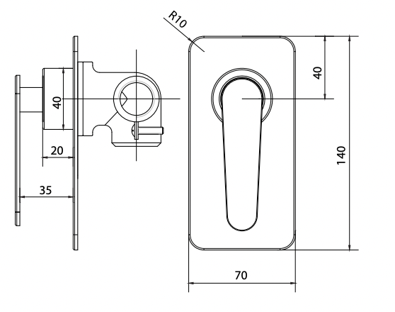 Atlanta Shower/Bath Mixer (7159987962007)