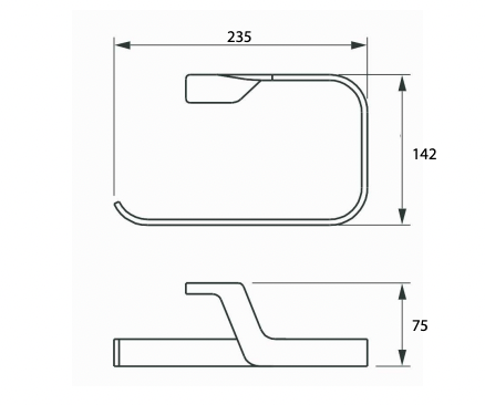 Twist Towel Ring (7174193578135)