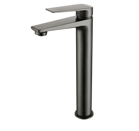 Zevio Tall Basin Mixer Gun Metal (7152436871319)