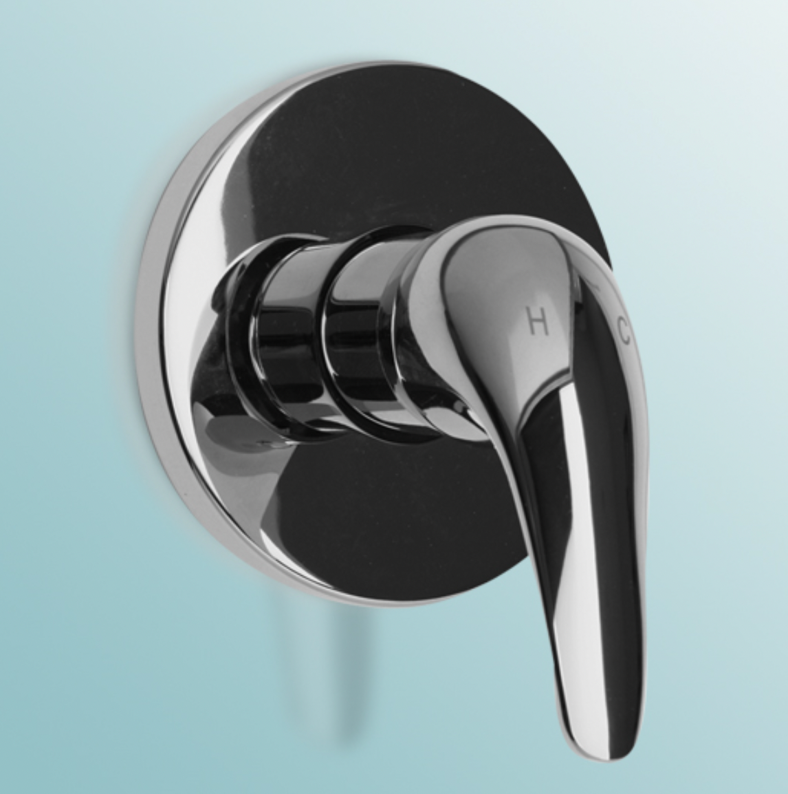 Paco Jaanson Standart Shower/Bath Mixer Solid Handle Chrome