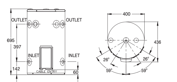 Rheem 50L Electric Hot Water Heater Hardwired <span class="deliveredinstalled"></span>