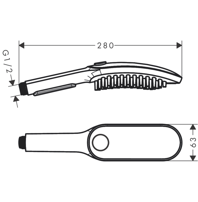 Hansgrohe DogShower Hand Held Shower Matte White