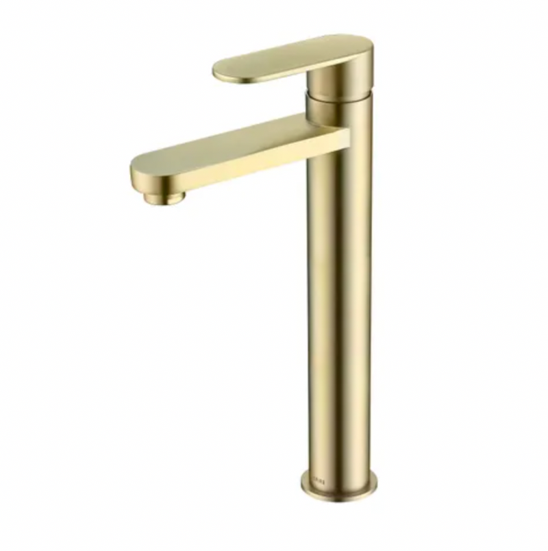 Inspire Vetto Tall Basin Mixer Brushed Gold