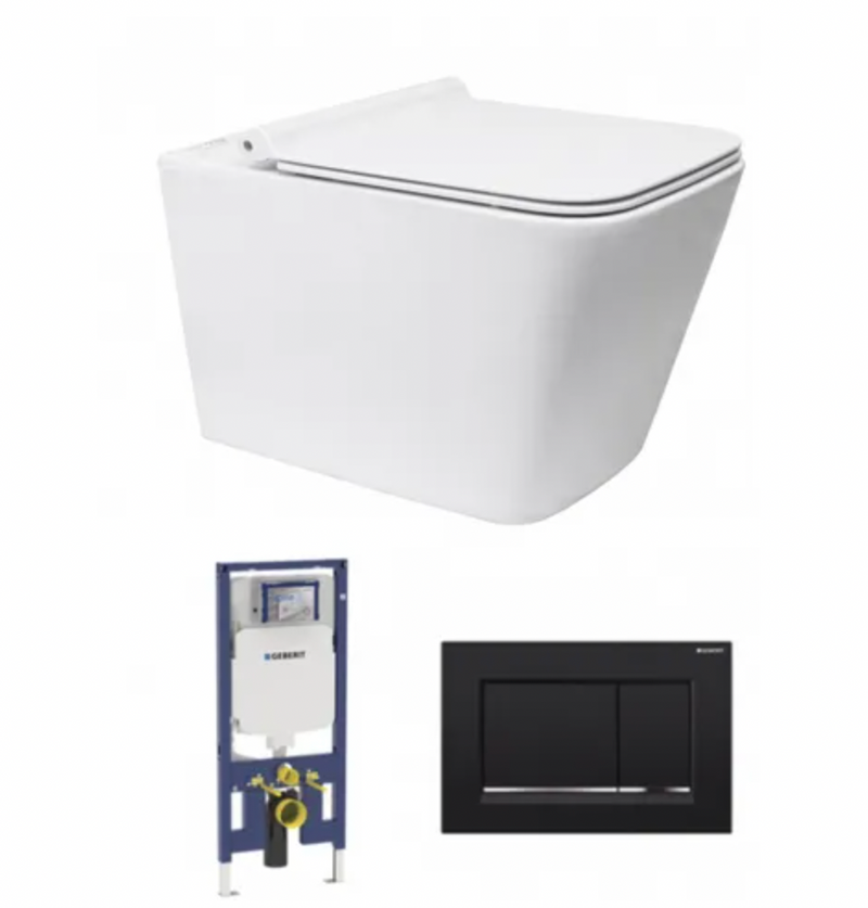 X-Cube Wall Hung Pan Geberit Inwall Cistern Set