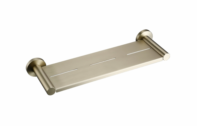 Linsol Lux Shower Shelf Brushed Brass 400mm