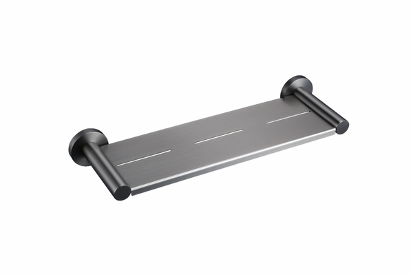 Linsol Lux Shower Shelf Gun Metal 400mm