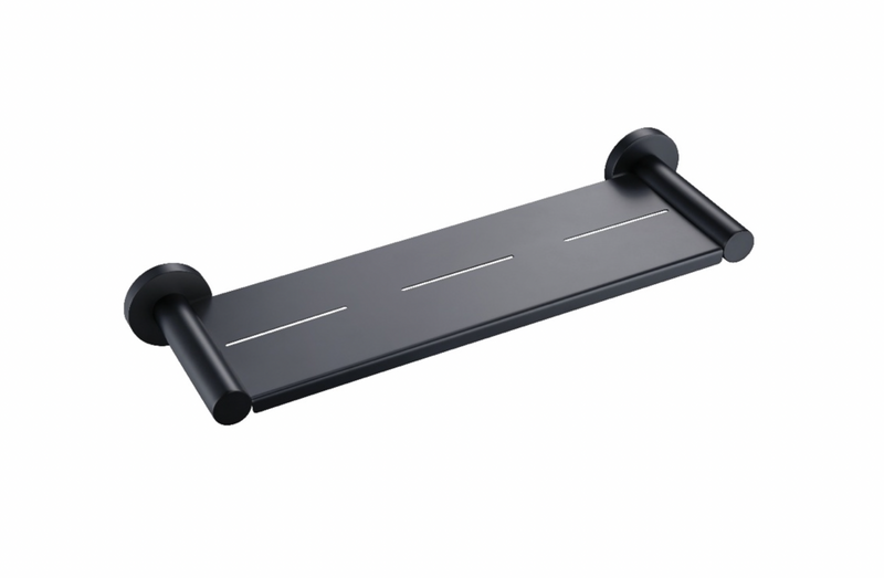 Linsol Lux Shower Shelf Matte Black 400mm