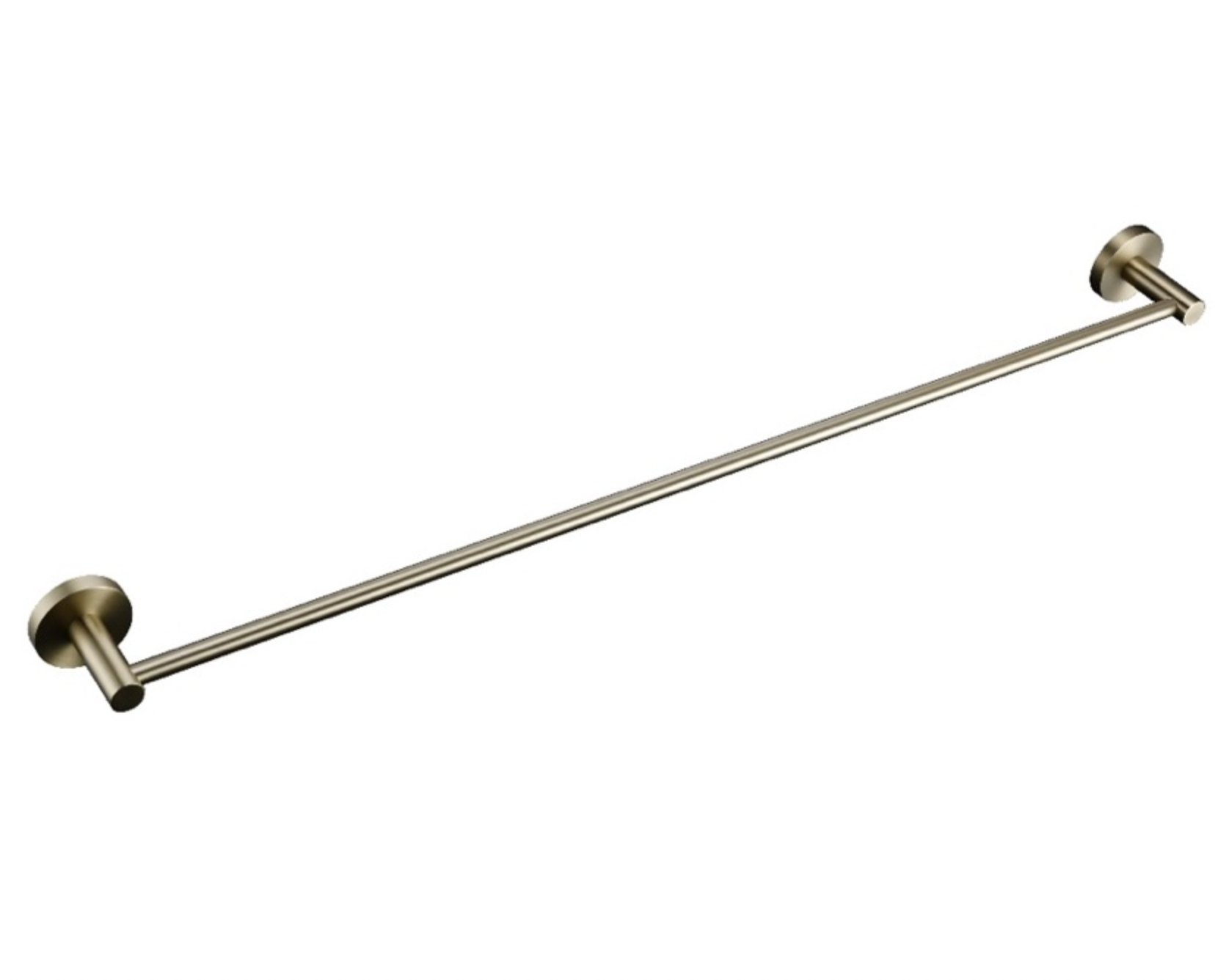 Linsol Lux Single Towel Rail Brushed Brass 800mm