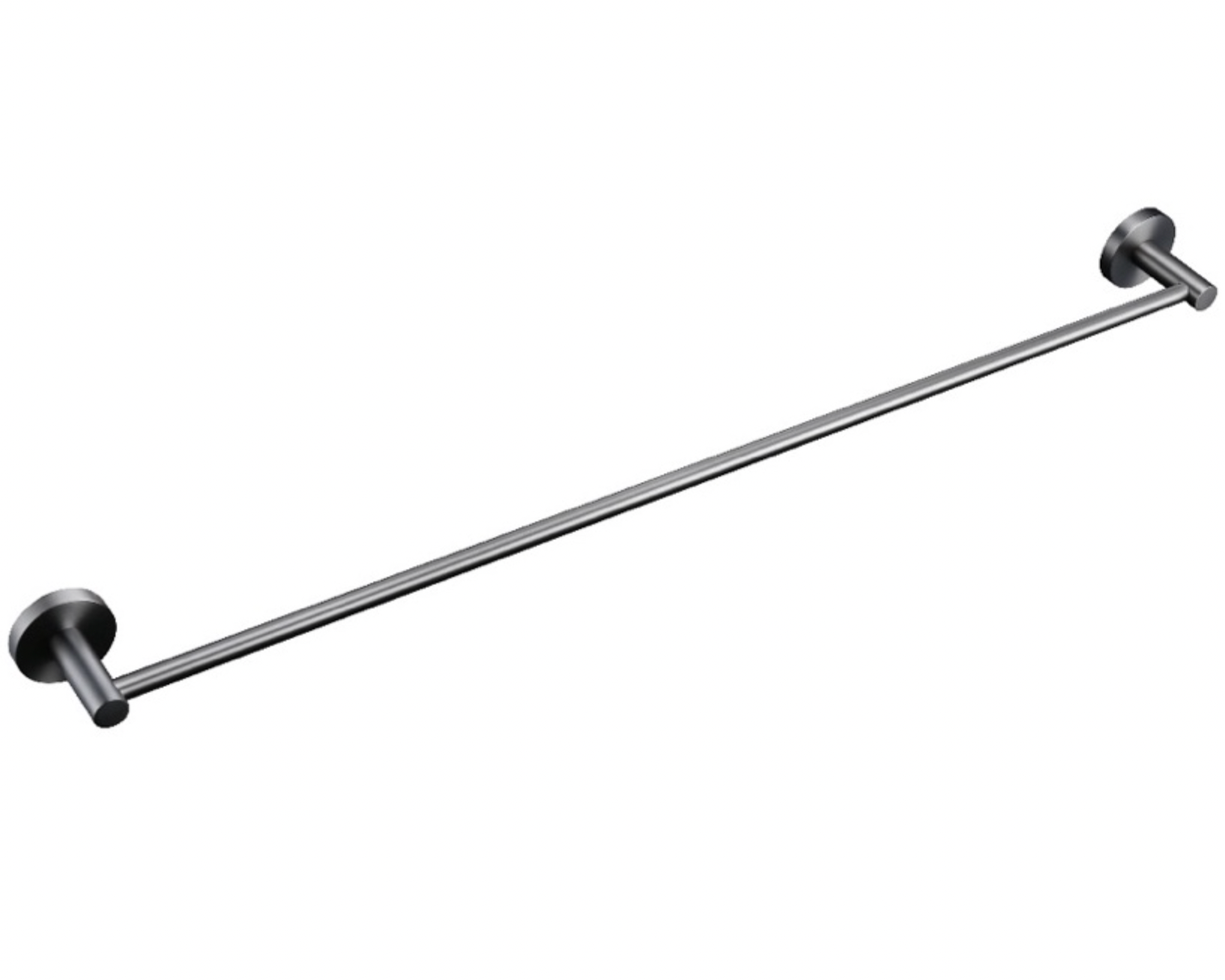 Linsol Lux Single Towel Rail  Gun Metal 800mm