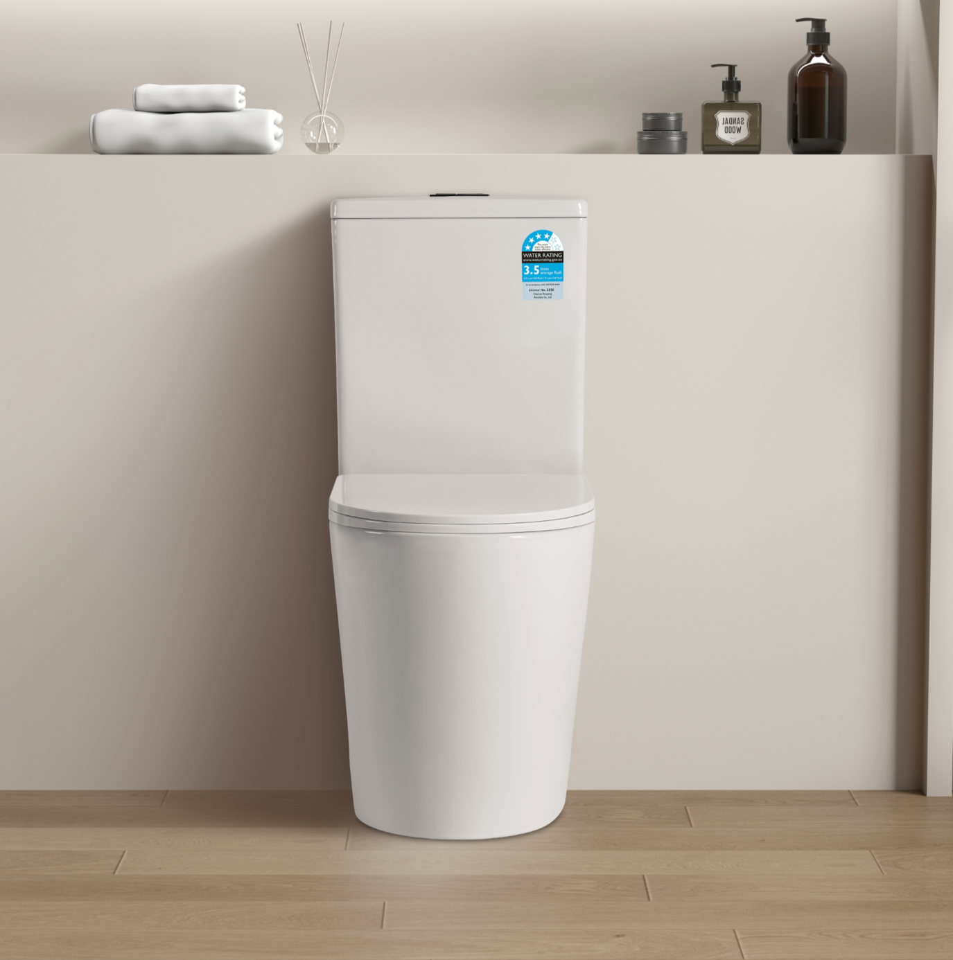 Donii Belmont Rimless Back to Wall Toilet Suite