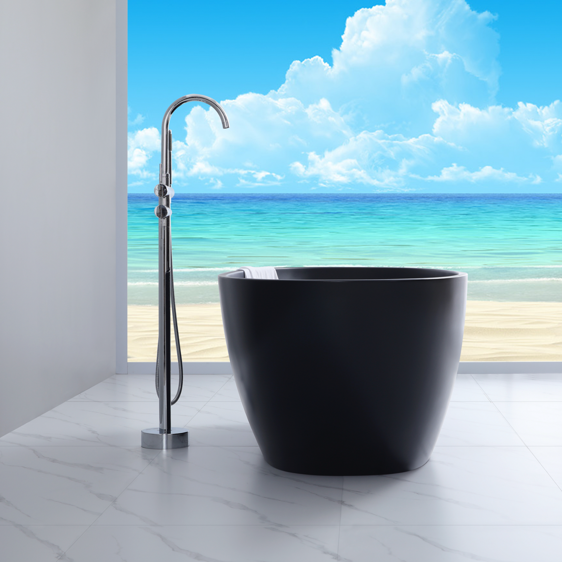 Donii Zilon 1500mm Freestanding Bath Matte Black