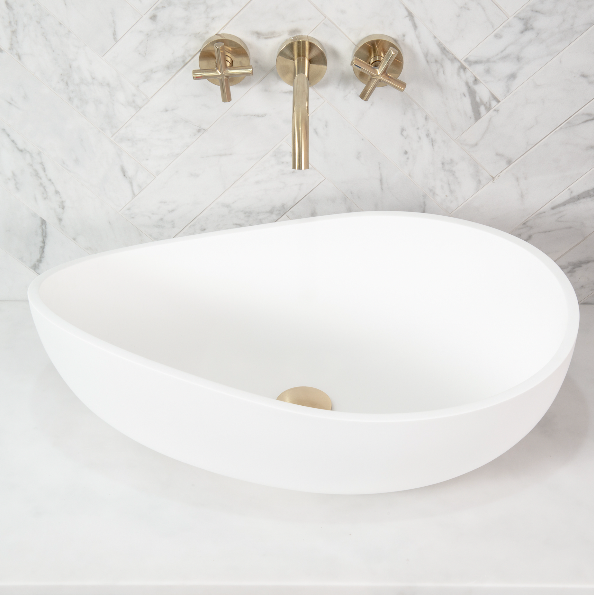 Donii Claron Wave Matte White Basin