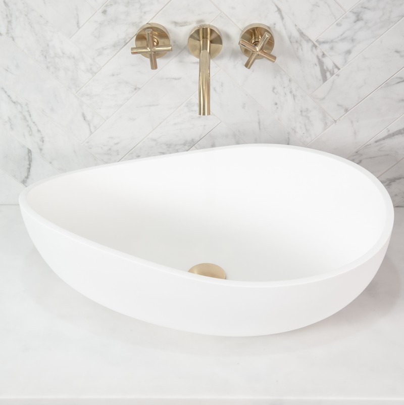 Donii Claron Wave Matte White Basin