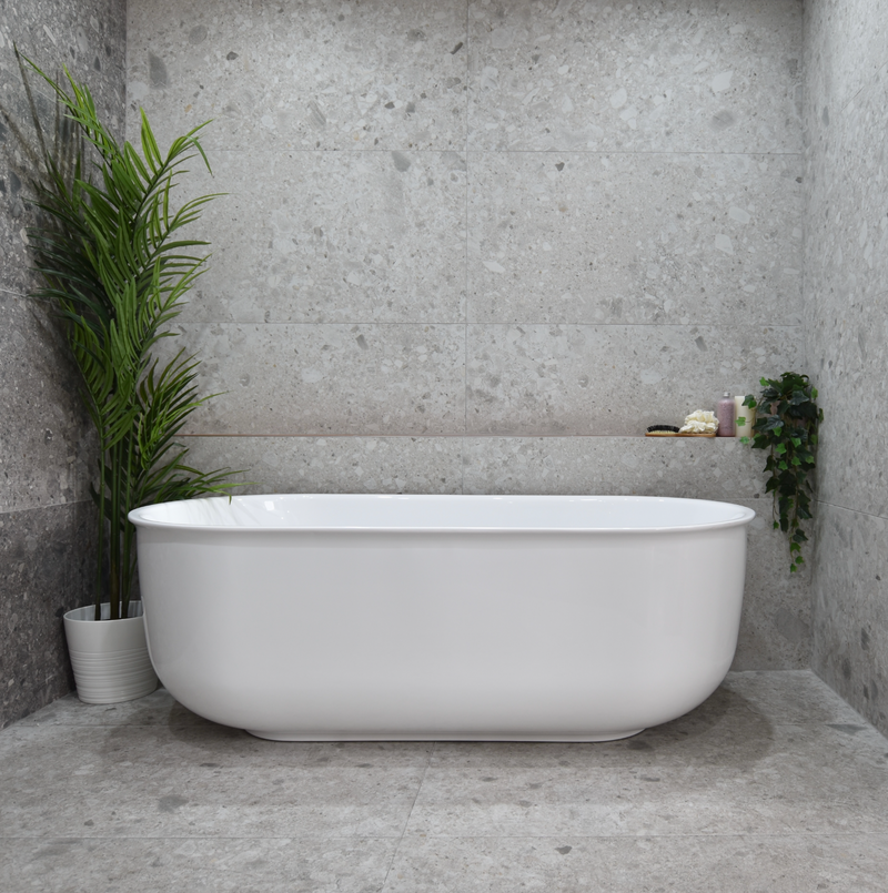 Donii Lygon Classic Freestanding Bath Gloss White/Matte White 1700