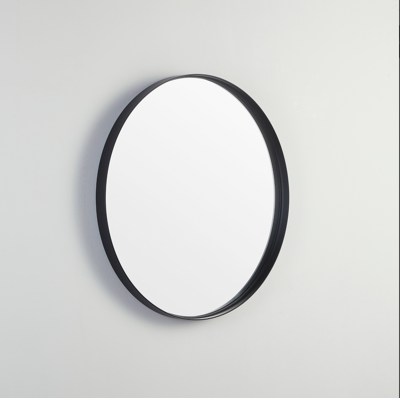 Donii Iris Round Mirror Matte Black