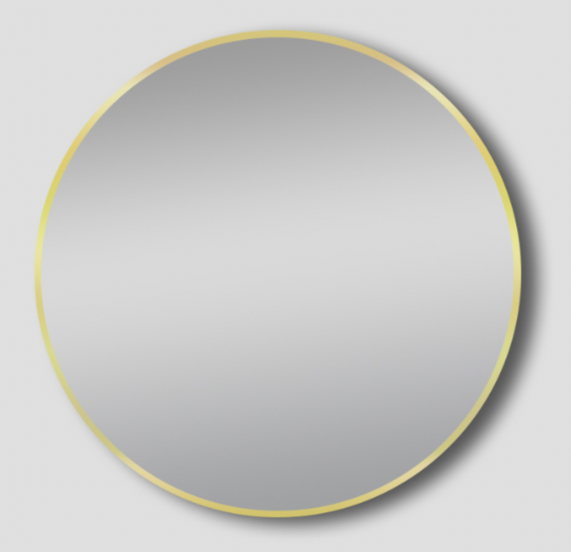 Donii Iris Round Mirror Brushed Gold