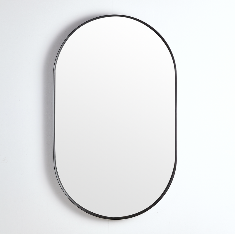 Donii Iyra Oval Mirror Matte Black