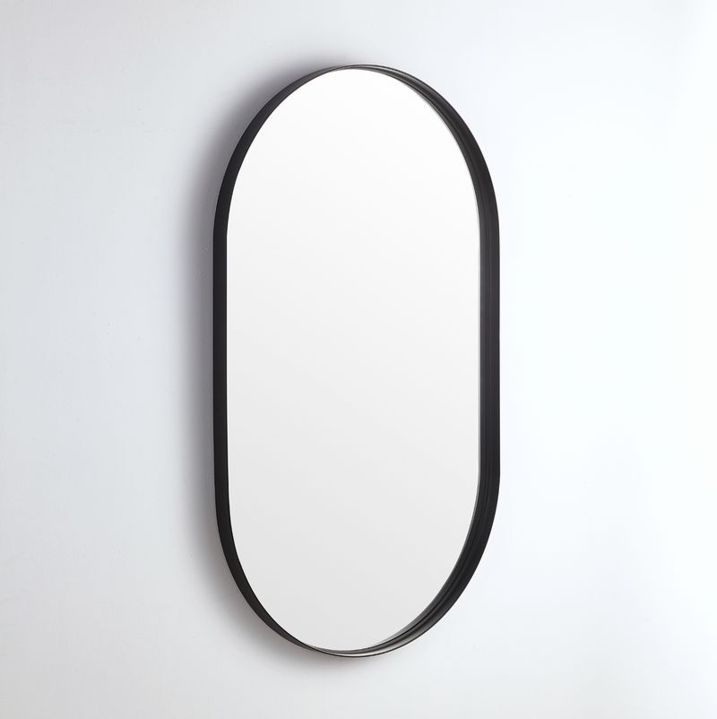 Donii Iyra Oval Mirror Matte Black