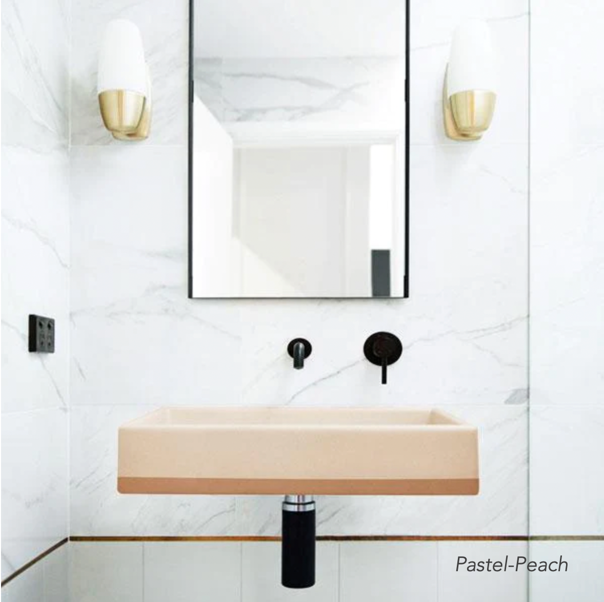 Nood Co Box 02 Basin Two Tone Wall Hung