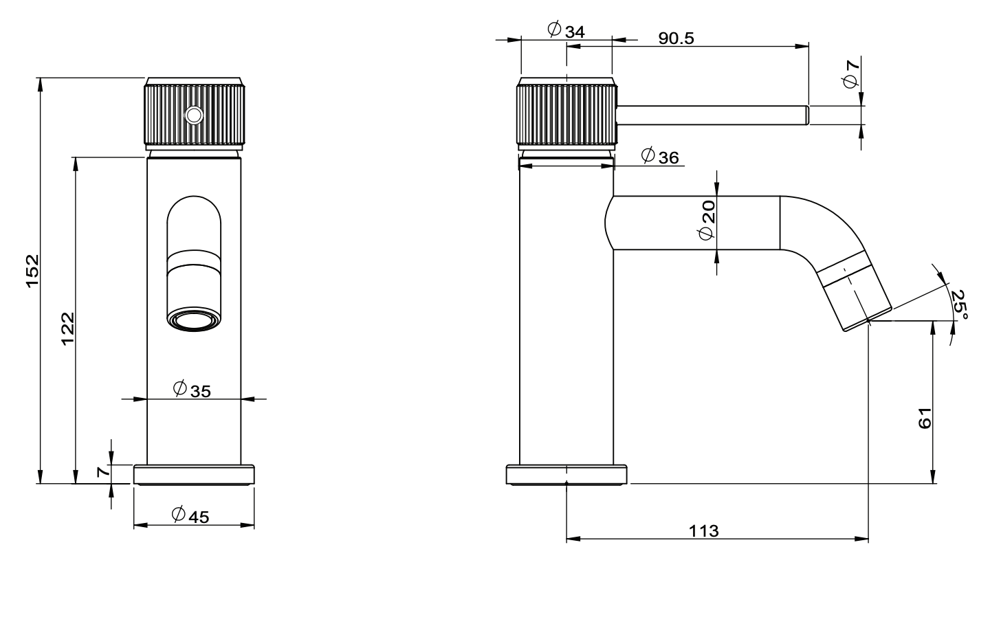 ADP Soul Groove Basin Mixer Brushed Brass